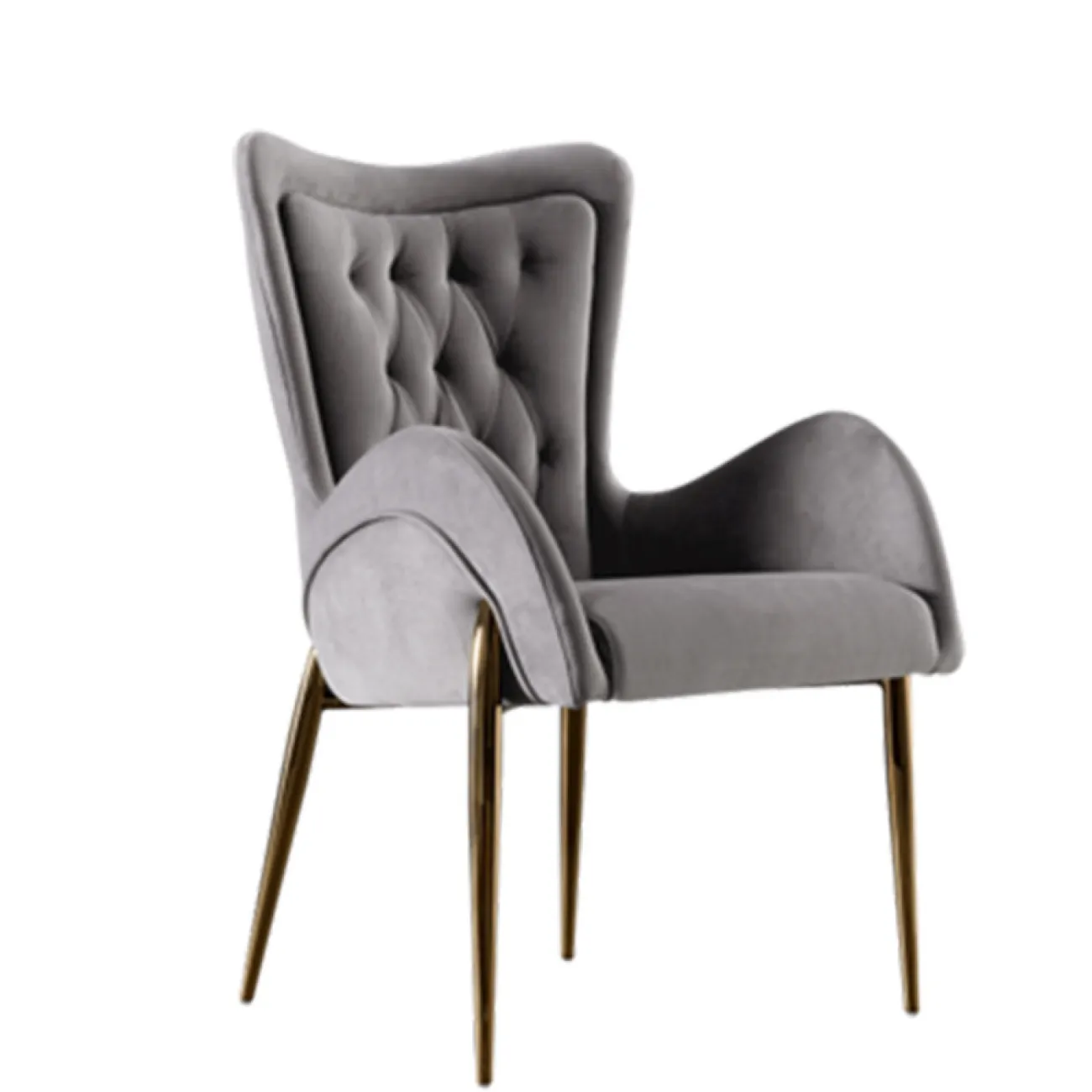 Роскошный белый кожаный стул LaLume MB20976-23