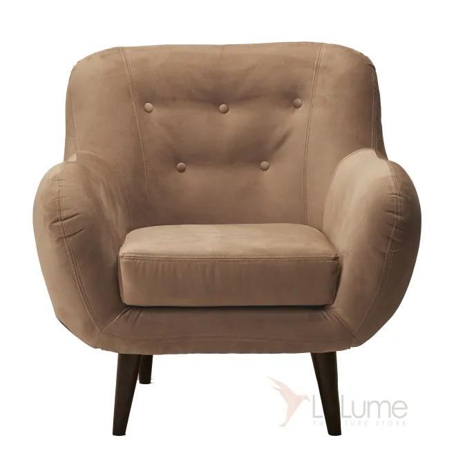 Уютное и стильное кресло Элефант в светло-сером оттенке от Maserati Camel