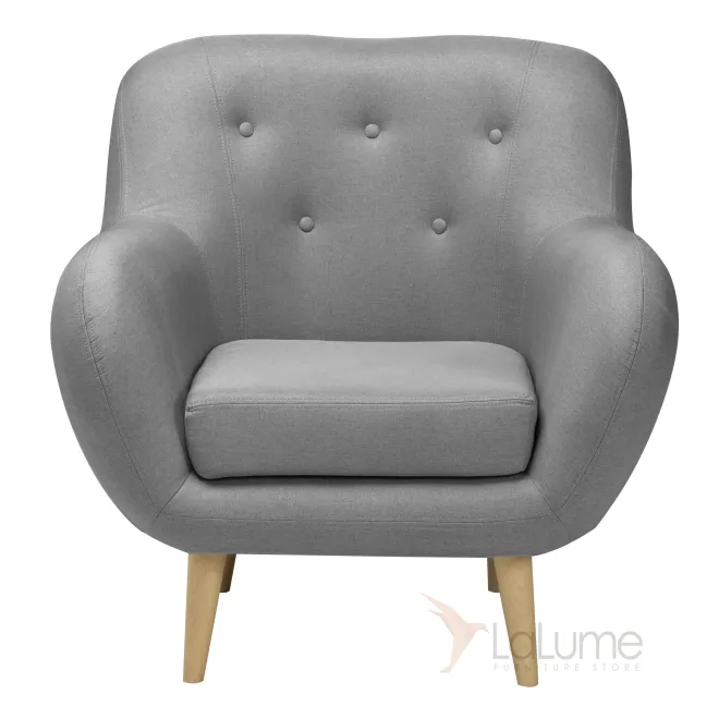 Уютное и стильное кресло Элефант серого цвета для вашего современного интерьера