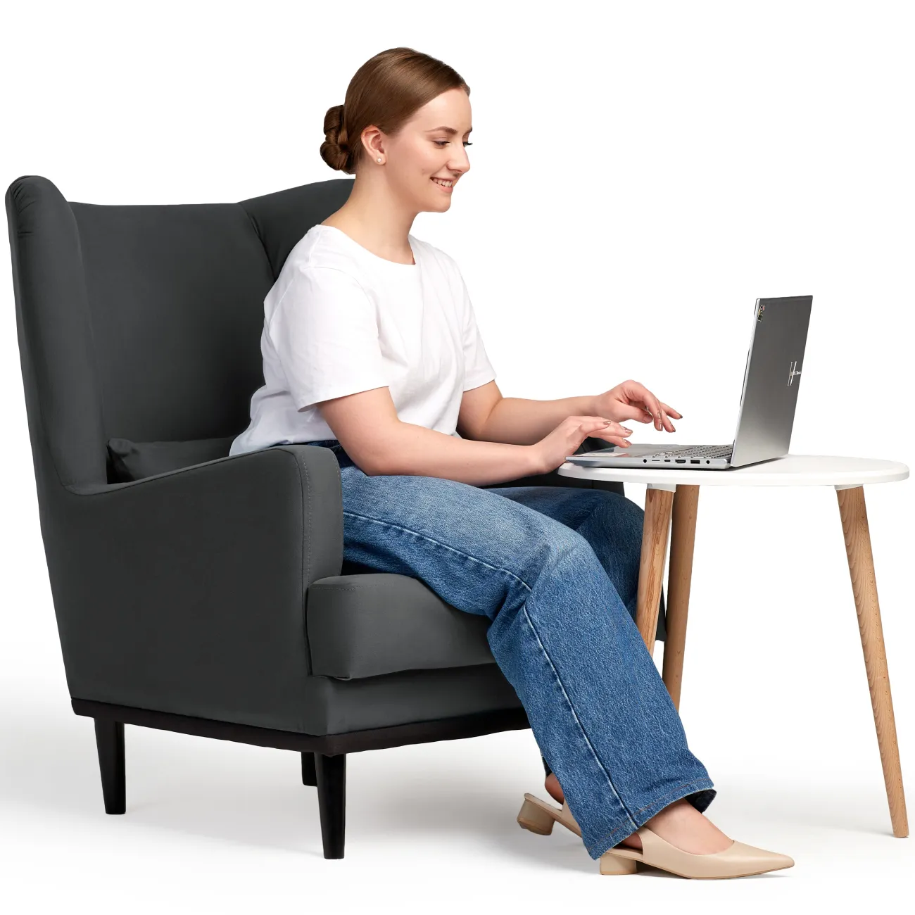 Уютное и стильное кресло Оскар серого цвета от Zara - идеальный выбор для вашего дома! Уютное и стильное кресло Оскар серого цвета от Zara - идеальный выбор для вашего дома!