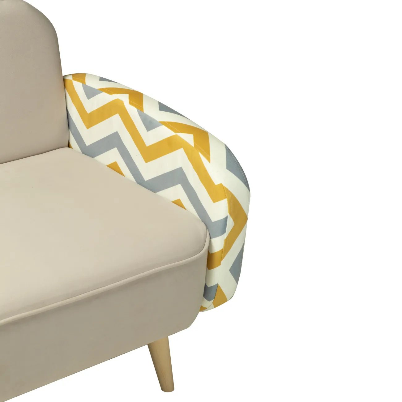 Уютный и стильный: прямой диван Малютка кремового цвета для вашего интерьера