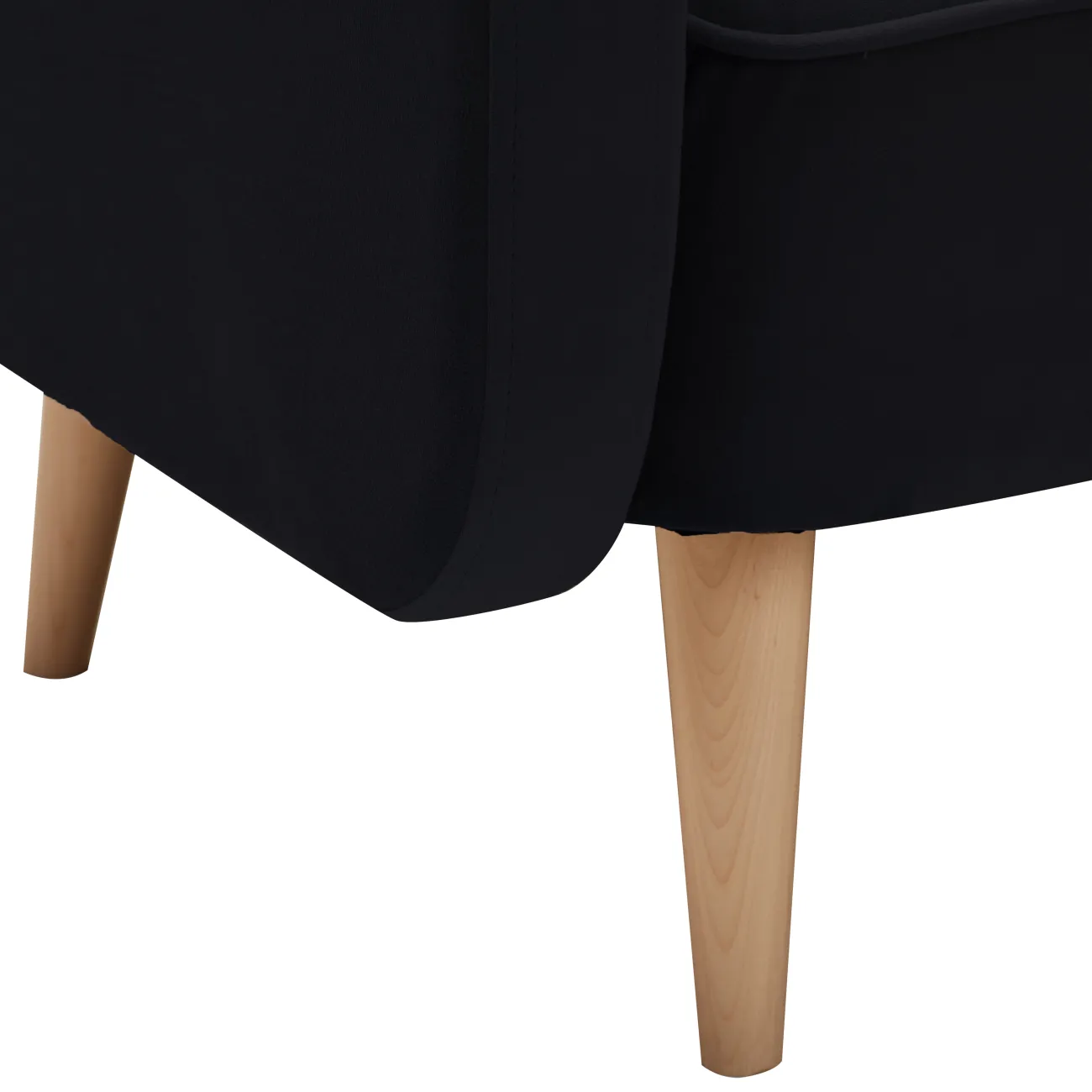 Уютный и стильный: Черный прямой диван Малютка от zarablack