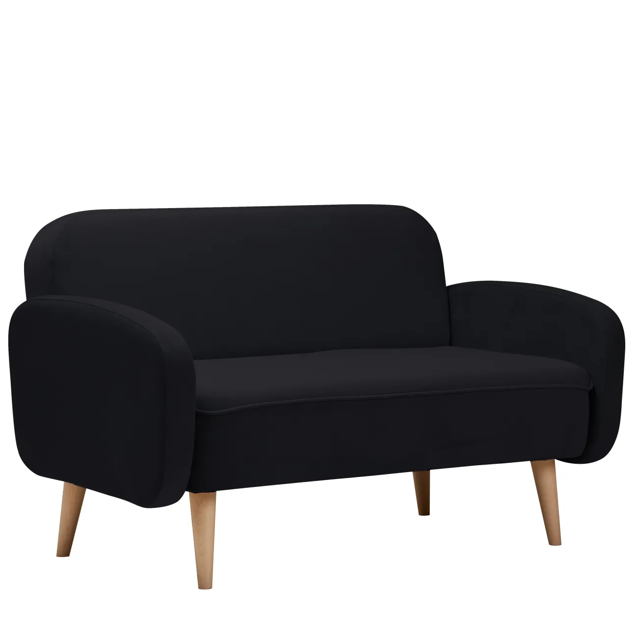 Уютный и стильный: Черный прямой диван Малютка от zarablack