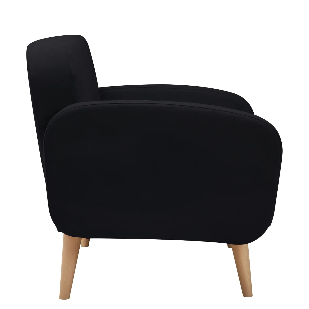 Уютный и стильный: Черный прямой диван Малютка от zarablack