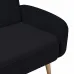 Прямой диван Малютка черный zarablack