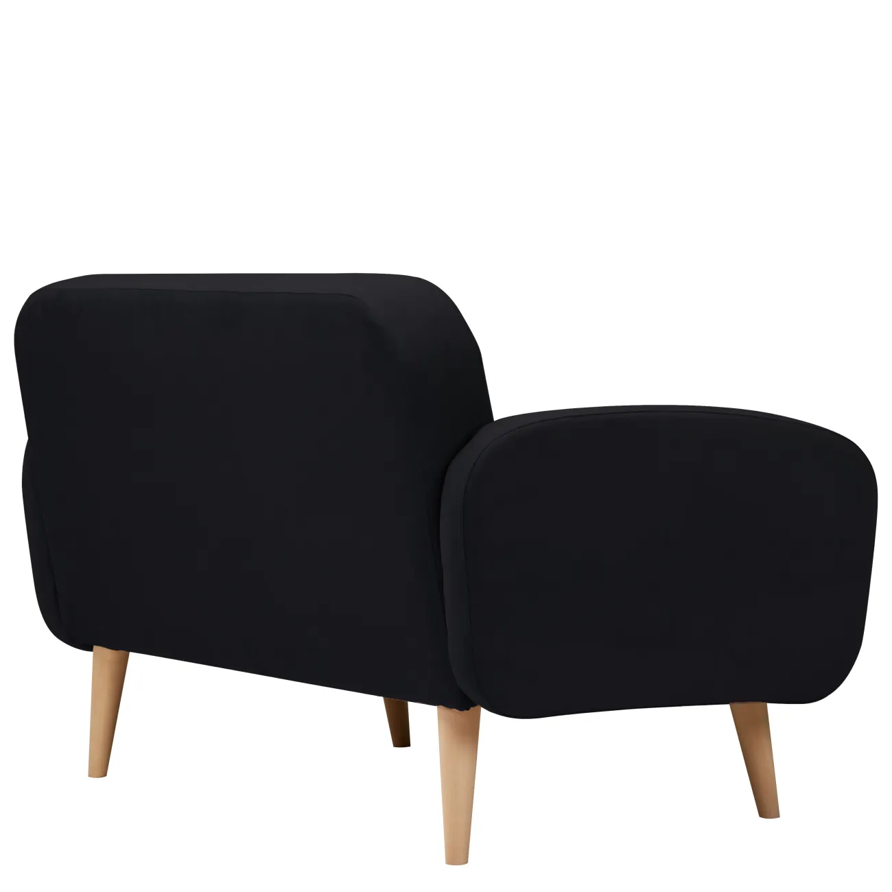 Уютный и стильный: Черный прямой диван Малютка от zarablack