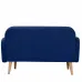 Прямой диван Малютка синий zarablue