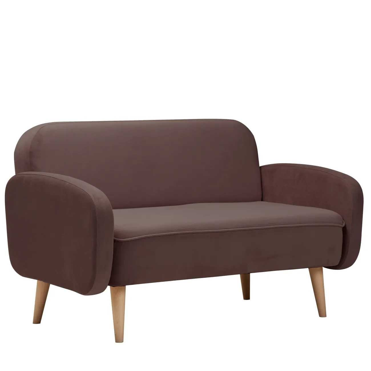 Уютный и стильный: прямой диван Малютка коричневого цвета зарабраун