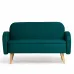 Прямой диван Малютка темно-зеленый zaraizvmrud