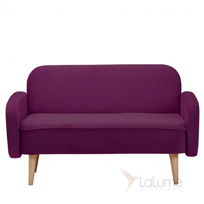 Прямой диван Малютка фиолетовый zaraviolet