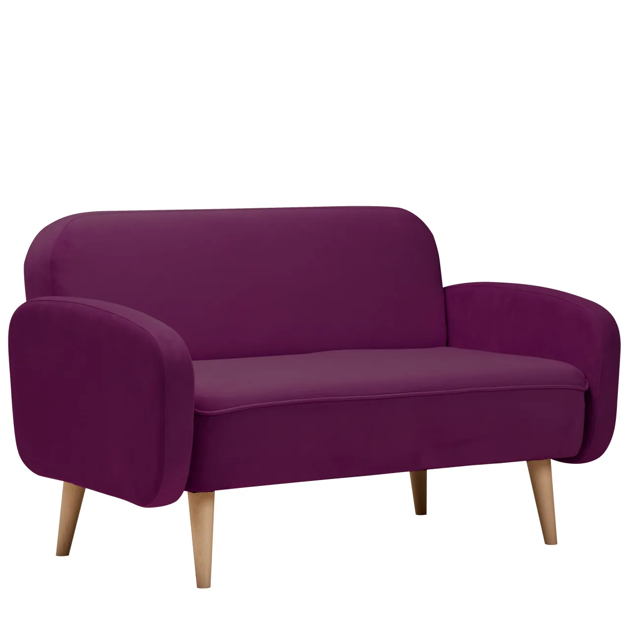 Уютный и стильный: прямой диван Малютка фиолетового цвета от zaraviolet