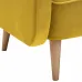Прямой диван Малютка желтый zarayellow