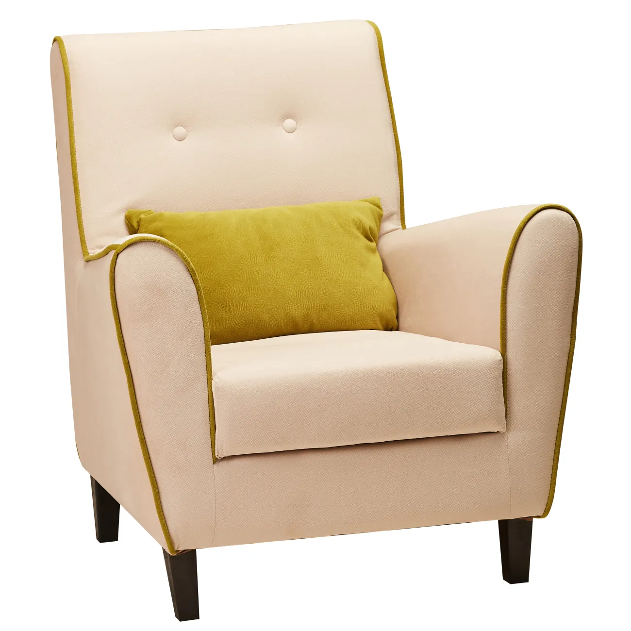 Изысканное кресло Френсис в бежевом оттенке от MaseratiIvory - идеальное сочетание комфорта и стиля