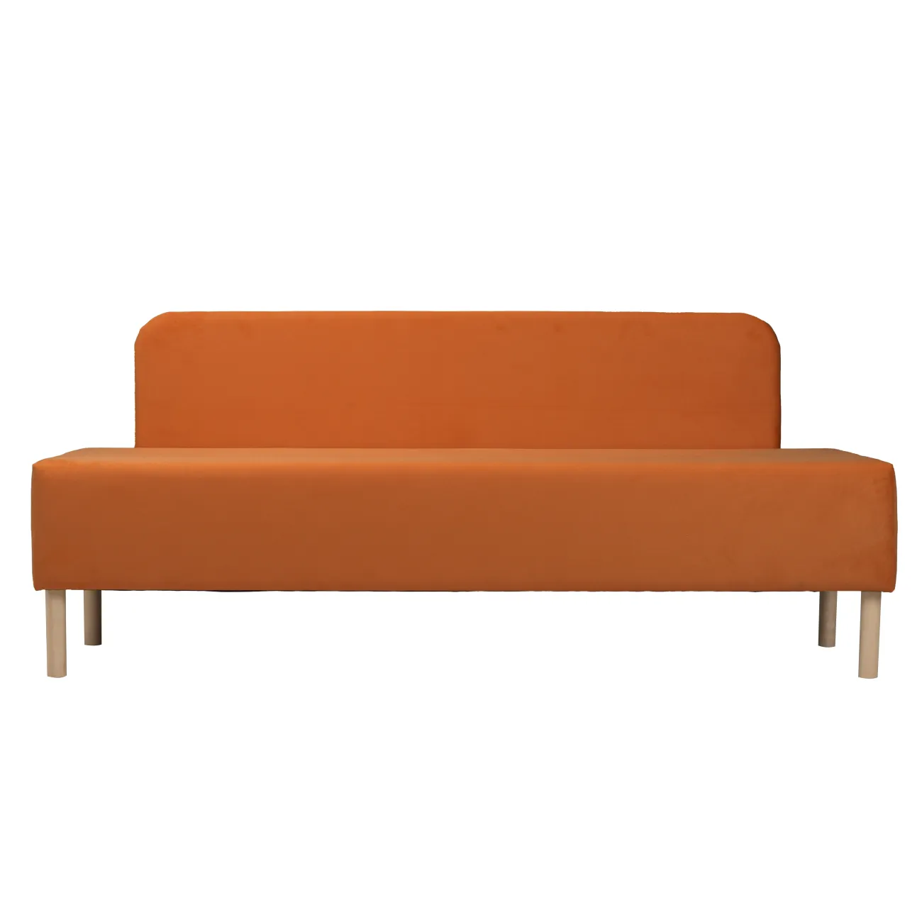 Уютный и стильный: Диван Татуин оранжевого цвета Maserati orange 30