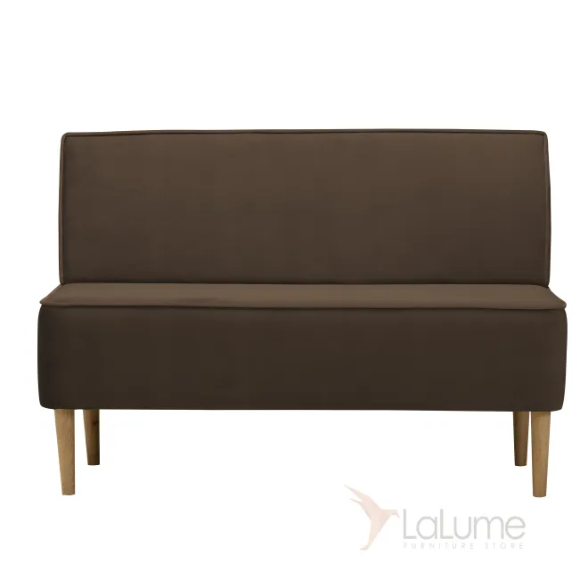 Уютный и стильный: темно-коричневый прямой диван Лагуна MaxBrown
