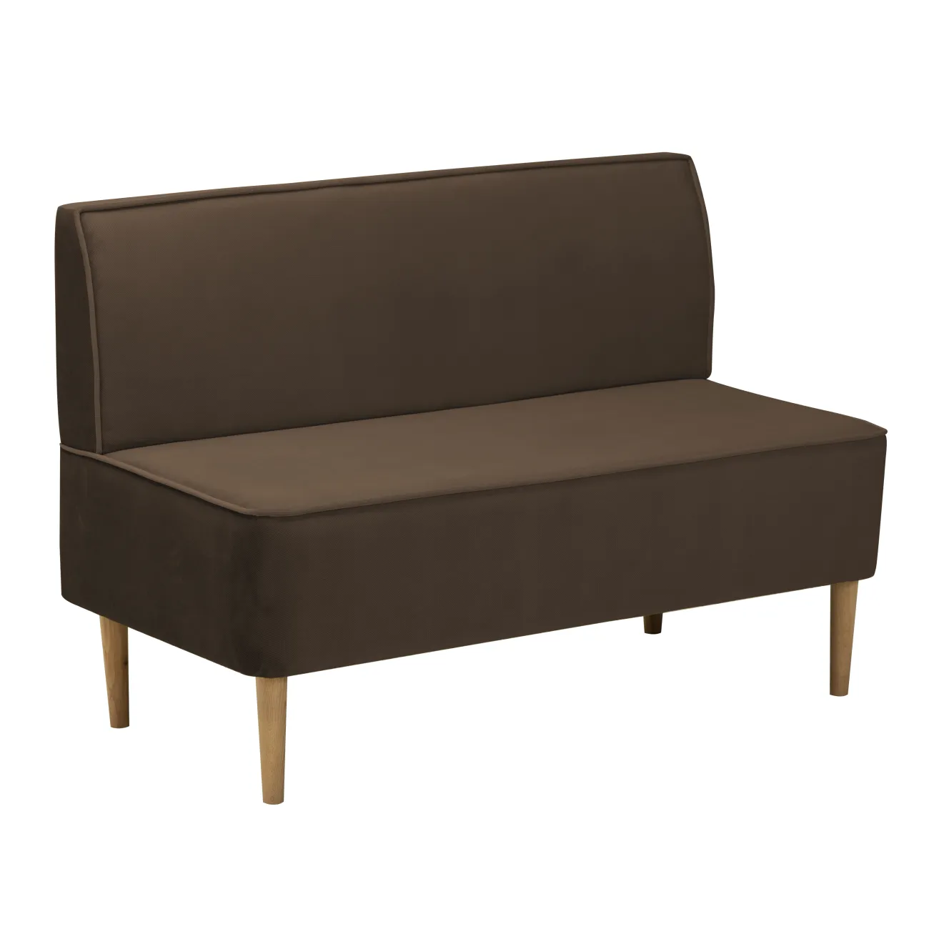 Уютный и стильный: темно-коричневый прямой диван Лагуна MaxBrown