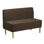 Уютный и стильный: темно-коричневый прямой диван Лагуна MaxBrown