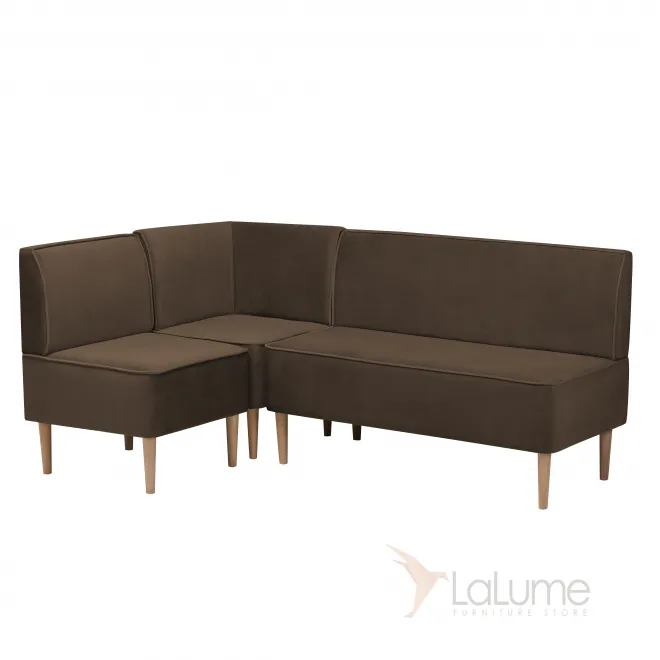 Модульный диван (комплект) Лагуна темно-коричневый MaxBrown