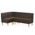 Модульный диван (комплект) Лагуна темно-коричневый MaxBrown