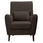 Роскошное кресло Либерти в темно-коричневом оттенке Mazerati Brown - идеальное сочетание стиля и комфорта