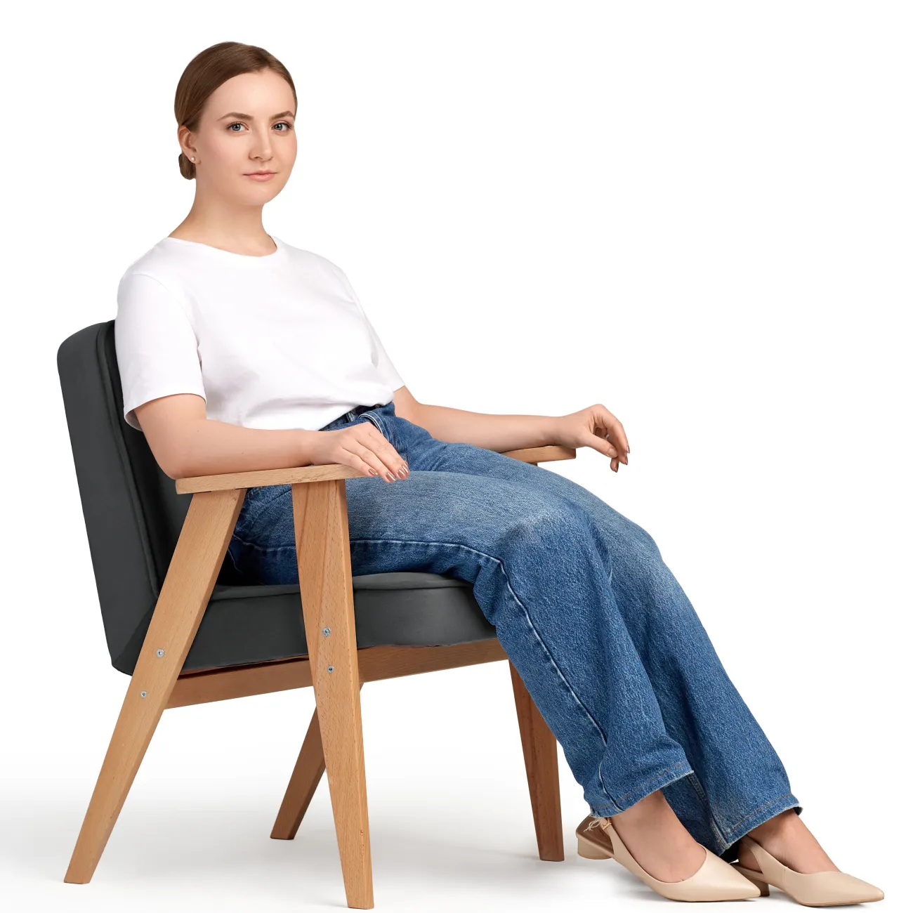 Уютное и стильное кресло Несс серого цвета - идеальное дополнение к вашему интерьеру!