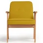 Уютное и стильное кресло Несс желтого цвета Zara Yellow 44 для вашего современного интерьера