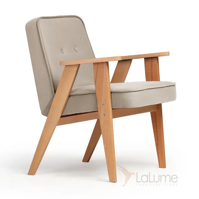 Уютное и стильное кресло Несс в светло-бежевом цвете для вашего комфорта