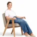 Кресло Несс светло-бежевый Zara Cream 02