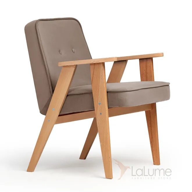 Уютное и стильное кресло Несс в светло-коричневом цвете для вашего дома