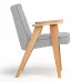 Кресло Несс светло-серый Zara Light Gray 17