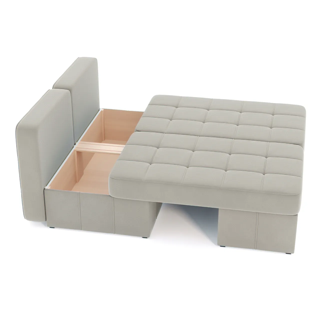 Удобство и стиль в одном: раскладной диван Оливер Люкс в светло-бежевом цвете Zara cream 02