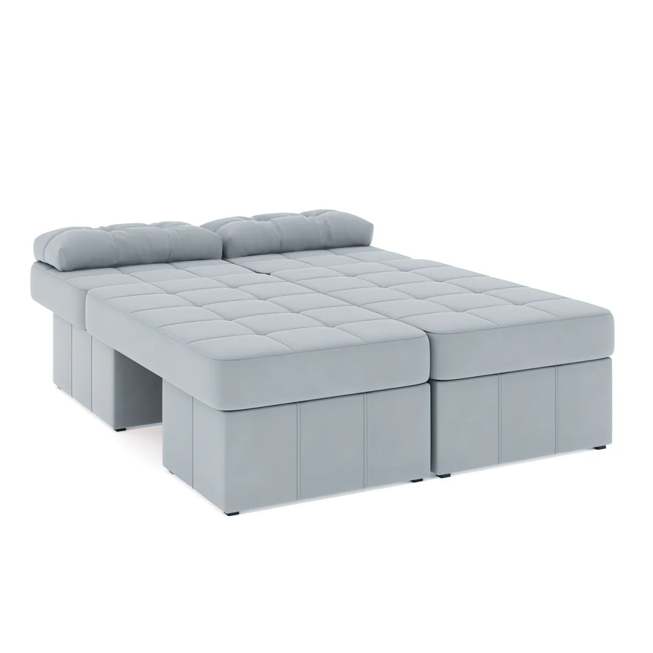 Удобство и стиль в одном: раскладной диван Оливер Люкс Zara light gray 17