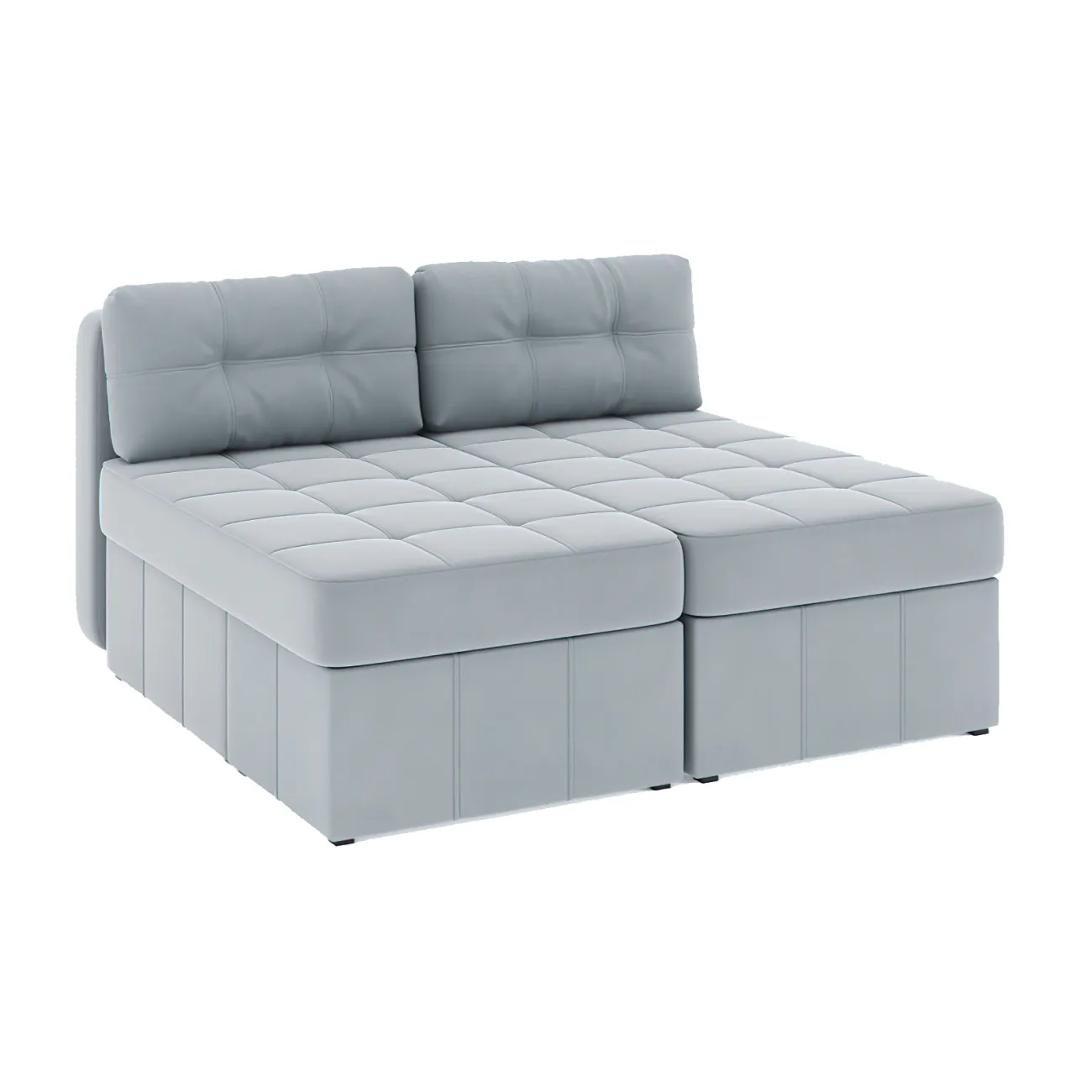 Удобство и стиль в одном: раскладной диван Оливер Люкс Zara light gray 17