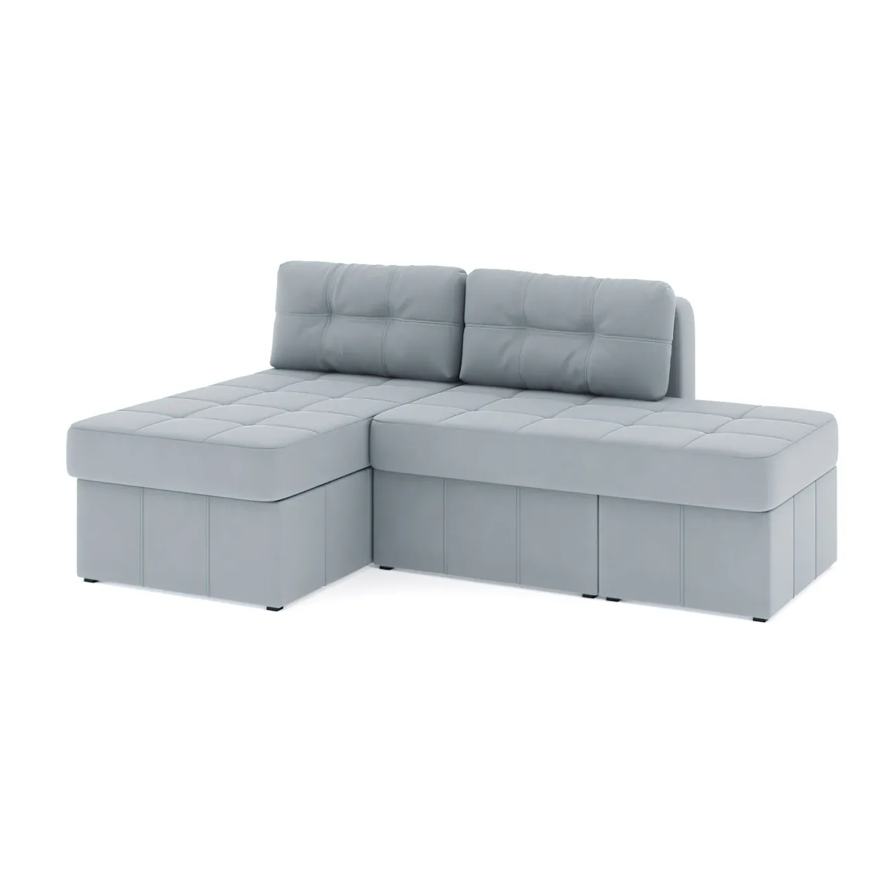 Удобство и стиль в одном: раскладной диван Оливер Люкс Zara light gray 17