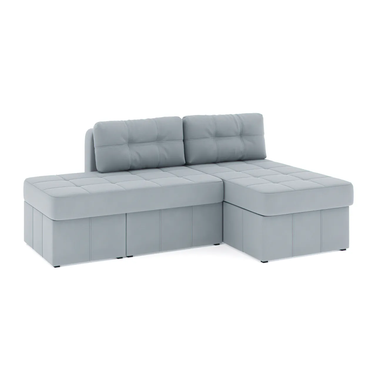 Удобство и стиль в одном: раскладной диван Оливер Люкс Zara light gray 17