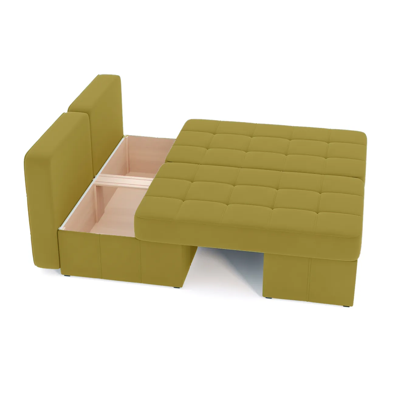 Уютный и стильный: Раскладной диван Оливер Люкс в ярком желтом цвете Zara