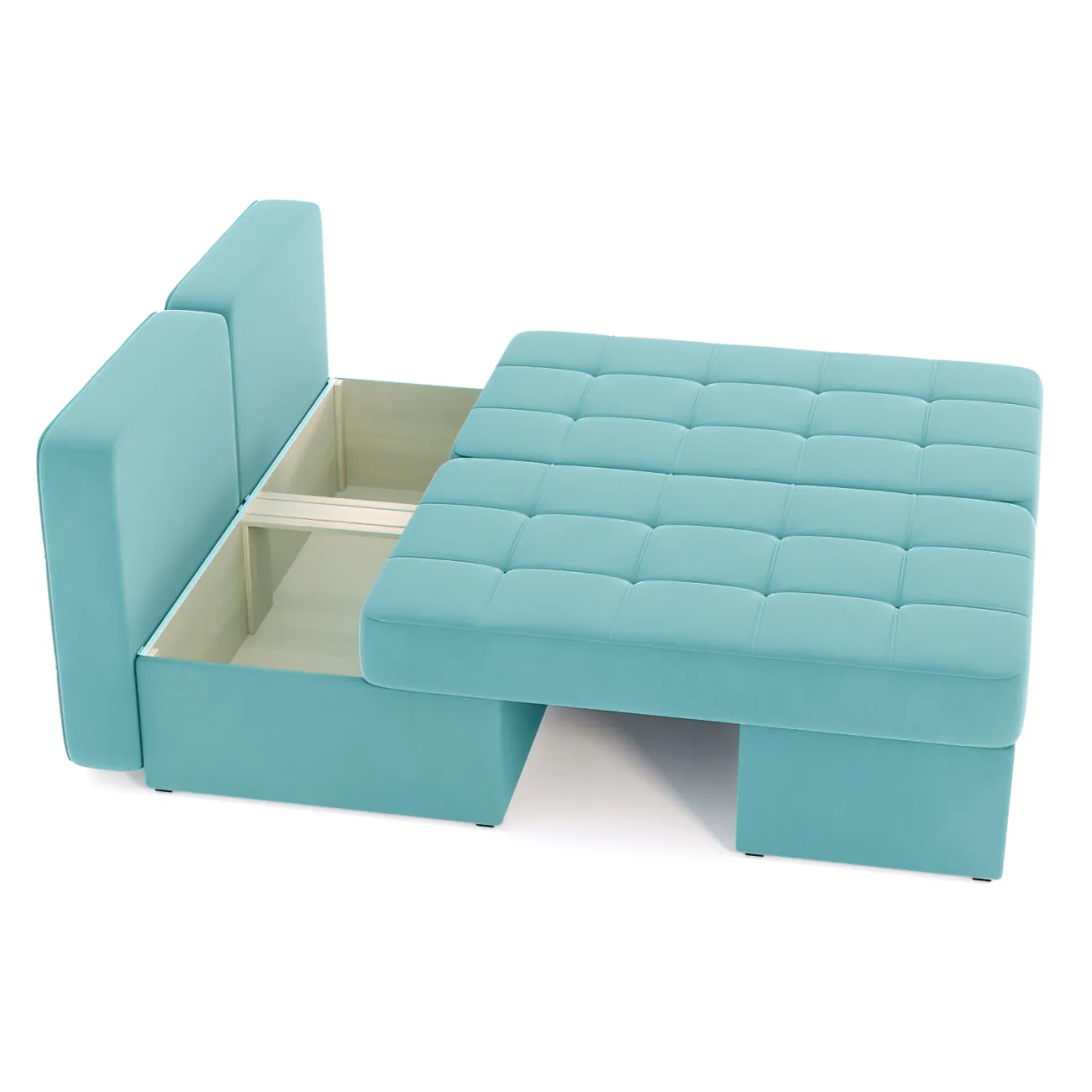 Стильный и удобный: раскладной диван Оливер в голубом цвете Zara azur 48