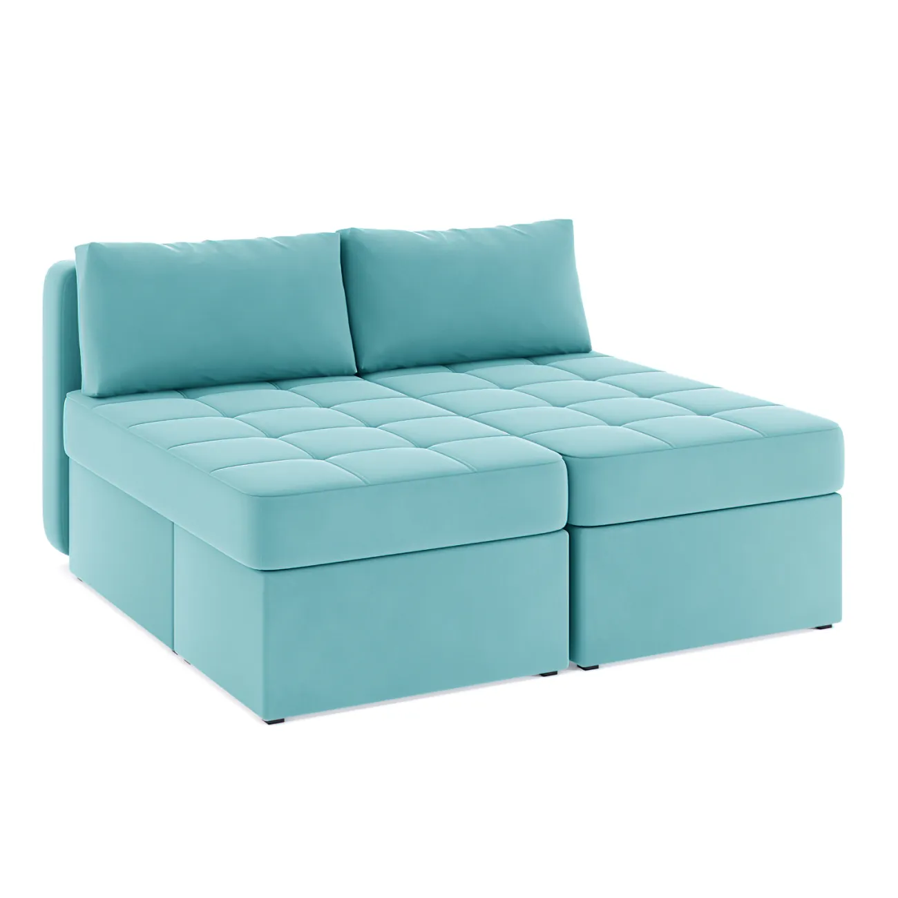 Стильный и удобный: раскладной диван Оливер в голубом цвете Zara azur 48