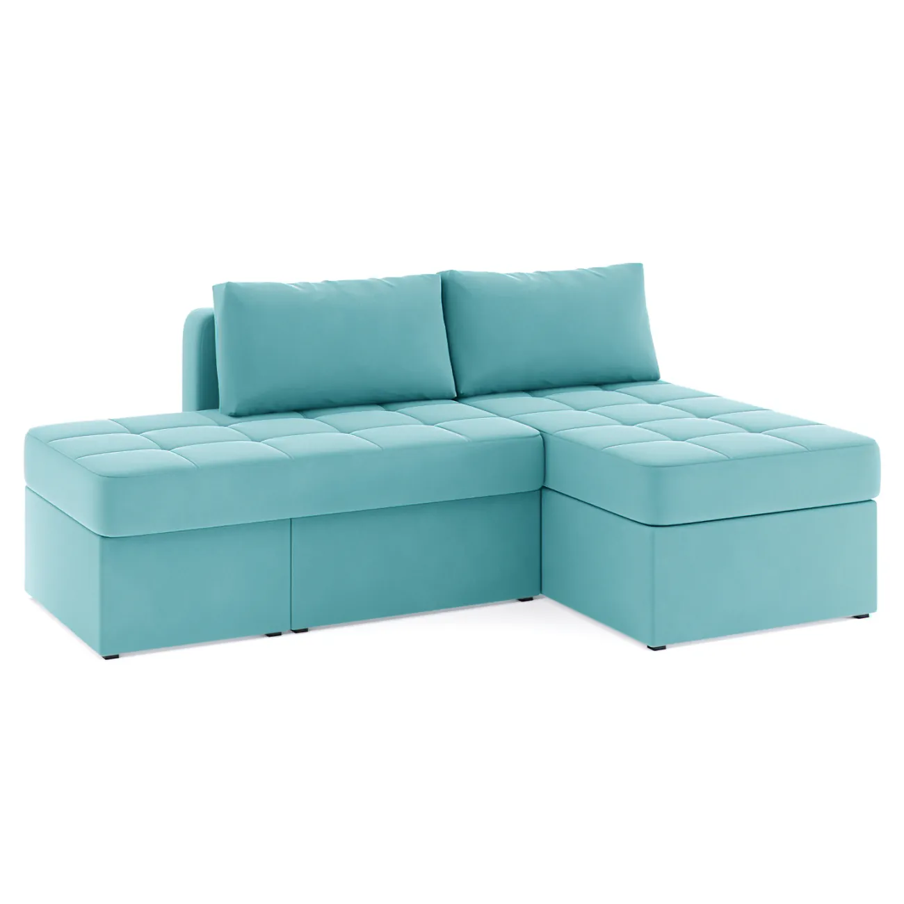 Стильный и удобный: раскладной диван Оливер в голубом цвете Zara azur 48