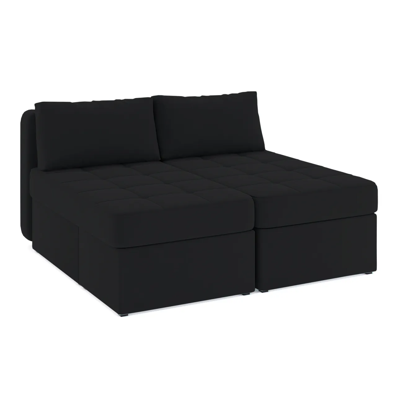 Удобный и стильный: раскладной диван Оливер в черном цвете Zara black 37
