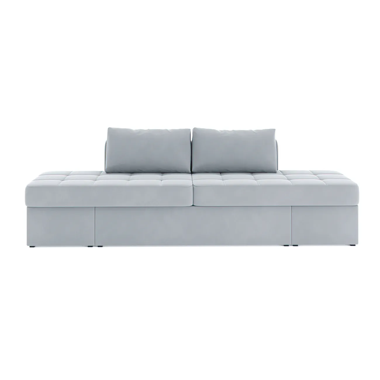 Удобный и стильный: раскладной диван Оливер в светло-сером цвете Zara light gray 17