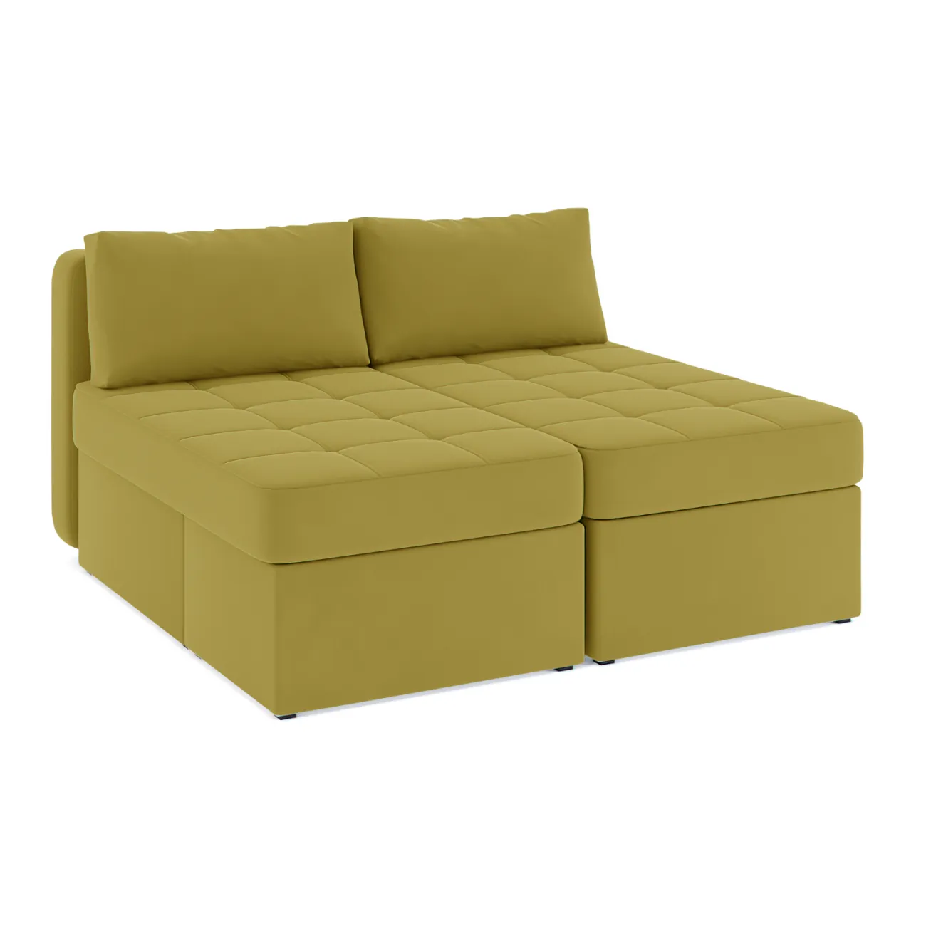 Уютный и стильный: раскладной диван Оливер в желтом цвете Zara Yellow 44