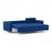 Диван раскладной угловой Палмер, универсальный, 228х150х90 см синий Zara blue 49