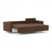Диван раскладной угловой Палмер, универсальный, 228х150х90 см коричневый Zara brown 20