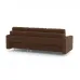 Диван раскладной угловой Палмер, универсальный, 228х150х90 см коричневый Zara brown 20