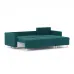 Диван раскладной угловой Палмер, универсальный, 228х150х90 см темно-зеленый Zara izymrud