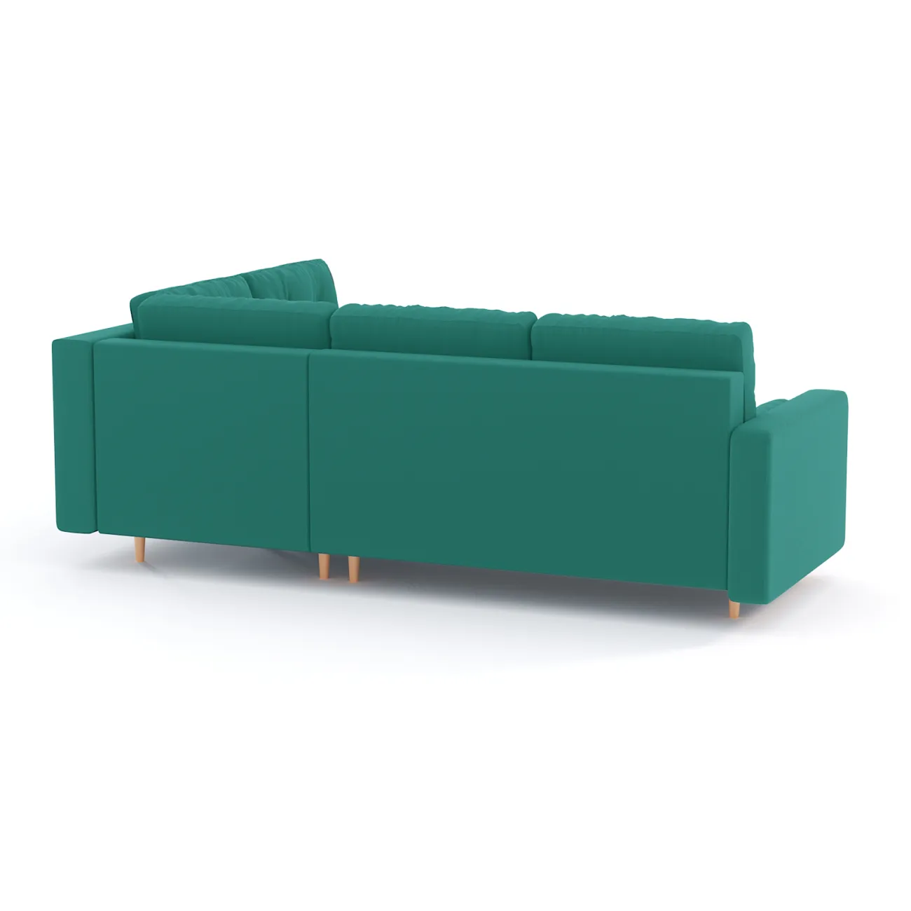 Создайте уютный уголок с раскладным диваном Палмер в бирюзовом цвете от Zara izymrud