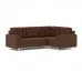 Диван раскладной Палмер, модульный комплект, 235х172х87 см коричневый Zara brown 20