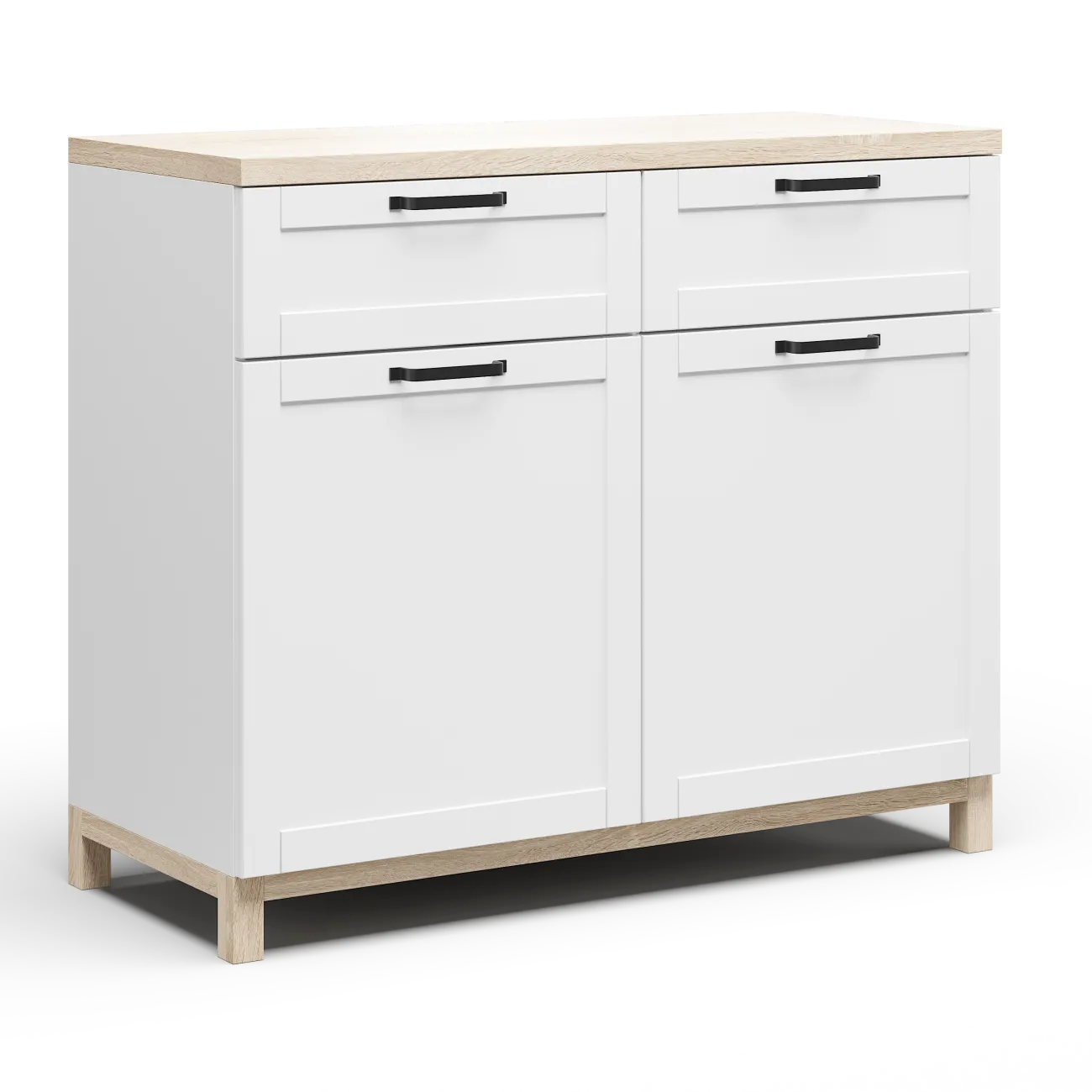 Стильный и функциональный: белый комод Техас - идеальное решение для вашего интерьера Стильный и функциональный: белый комод Техас - идеальное решение для вашего интерьера