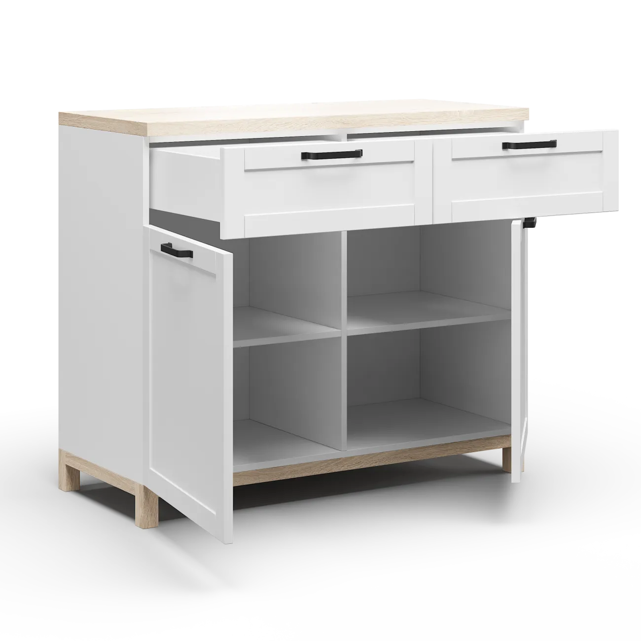 Стильный и функциональный: белый комод Техас - идеальное решение для вашего интерьера Стильный и функциональный: белый комод Техас - идеальное решение для вашего интерьера